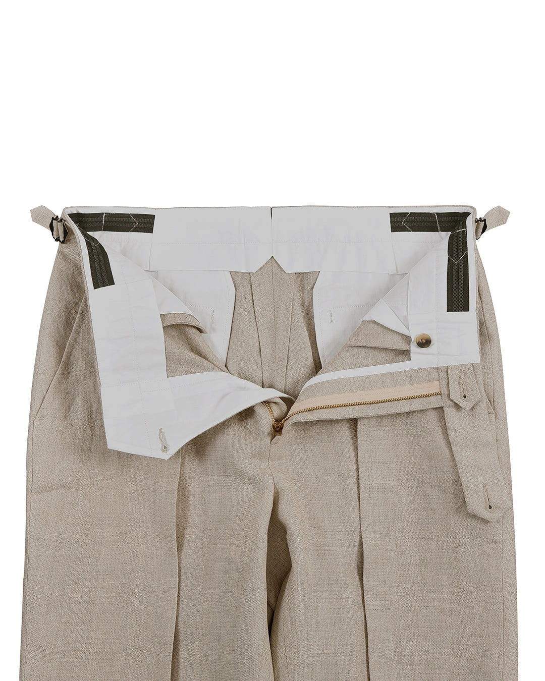 100% Linen Suiting Ecru: En kystdrøm i linned, perfekt til din sommergarderobe.
